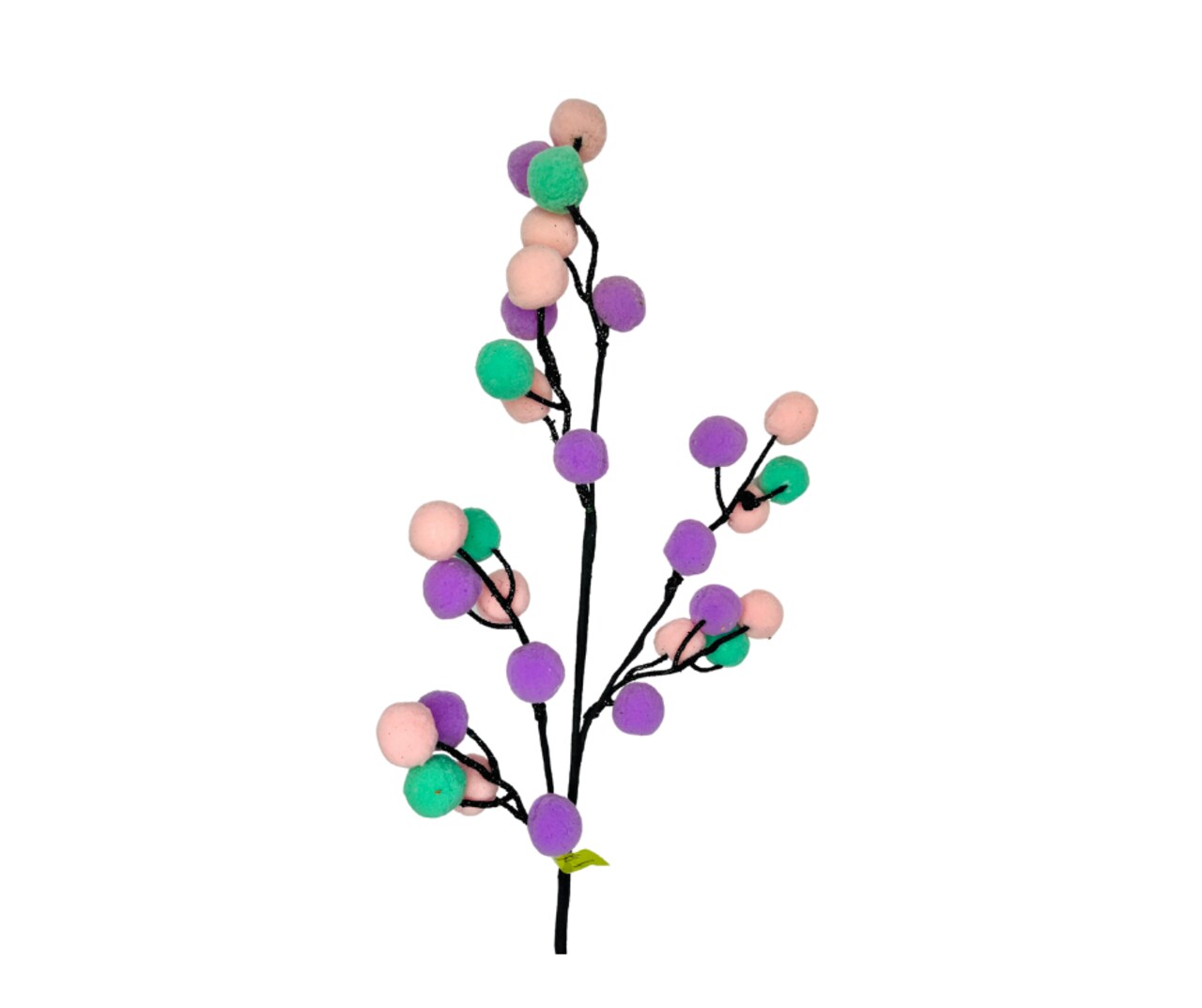 Whimsical 28-Inch Felt Ball Spray - Playful Pop of Color for Your Decor-56892